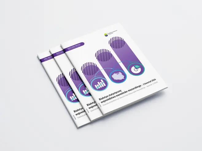 Mockup Statistical bulletin of Warmińsko-Mazurskie Voivodship – quarter 2/2026