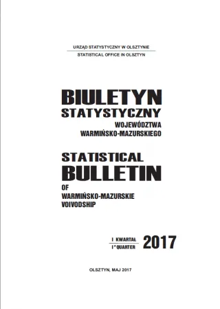 Powiększ obraz: Okładka publikacji Biuletyn Statystyczny Województwa Warmińsko-Mazurskiego – I kwartał 2017 r.