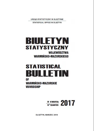 Powiększ obraz: Okładka publikacji Biuletyn Statystyczny Województwa Warmińsko-Mazurskiego – IV kwartał 2017 r.