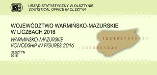 Powiększ obraz: Okładka publikacji pt. Województwo warmińsko-mazurskie w liczbach 2016