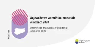 Powiększ obraz: Okładka publikacji pt. Województwo warmińsko-mazurskie w liczbach 2020