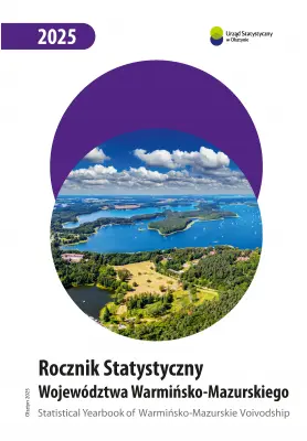 Powiększ obraz: Okładka publikacji pt. Rocznik Statystyczny Województwa Warmińsko-Mazurskiego 2025