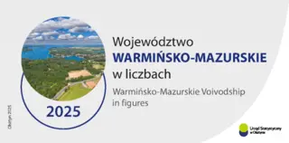 Powiększ obraz: Cover of the publication Warmińsko-Mazurskie Voivodship in figures 2025